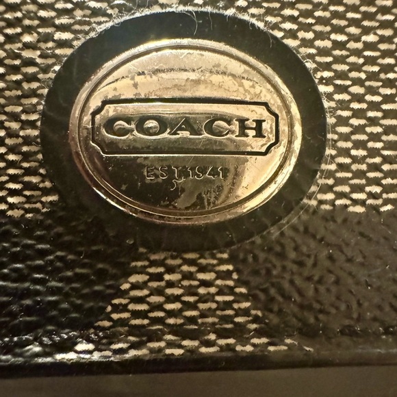 COACH Textured Black Wallet - Picture 4 of 8